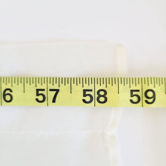 Vintage Crochet Lace Ivory / Off White Window Valance with Two Panels Set - Picture 6 of 14